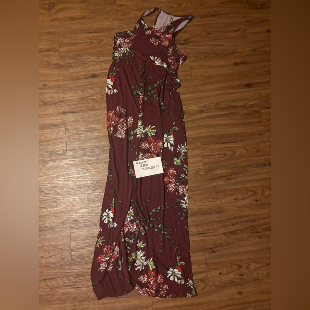 Floral Short Sleeve Maxi Dress